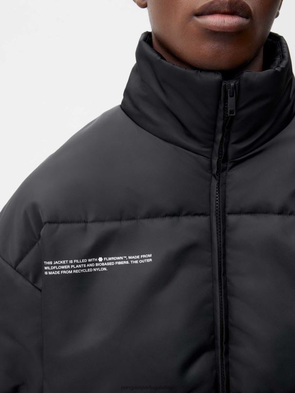 jaqueta bomber flwrdwn mulheres Pangaia JJJ8D467 preto roupas