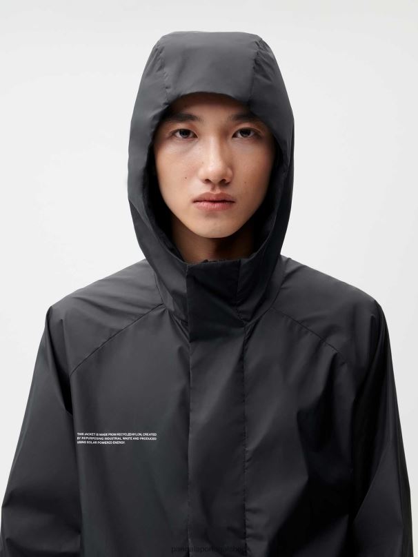 jaqueta de bloco de cor de nylon reciclado mulheres Pangaia JJJ8D454 preto roupas