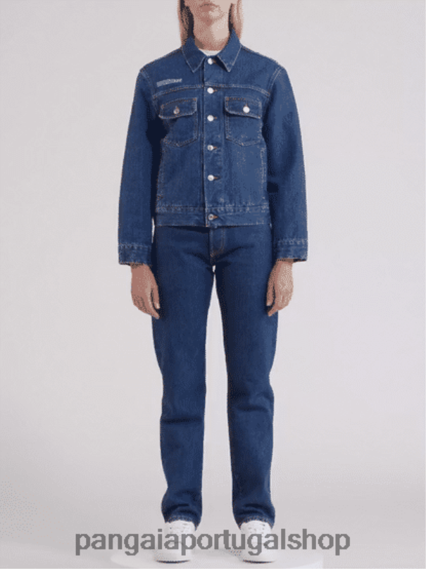 jaqueta jeans urtiga mulheres Pangaia JJJ8D404 meia lavagem roupas