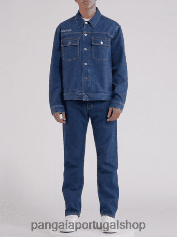 jaqueta jeans urtiga mulheres Pangaia JJJ8D404 meia lavagem roupas