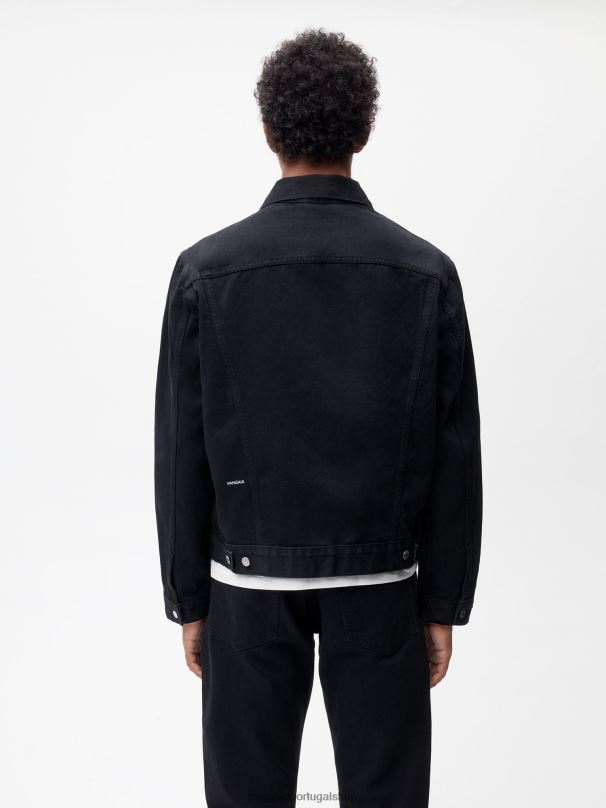 jaqueta jeans urtiga mulheres Pangaia JJJ8D405 preto roupas