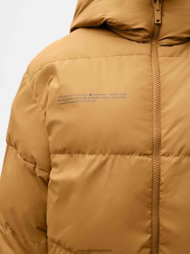 jaqueta reversível flwrdwn mulheres Pangaia JJJ8D461 folhagem verde/marrom cobre roupas
