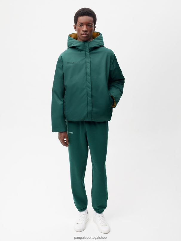 jaqueta reversível flwrdwn mulheres Pangaia JJJ8D461 folhagem verde/marrom cobre roupas