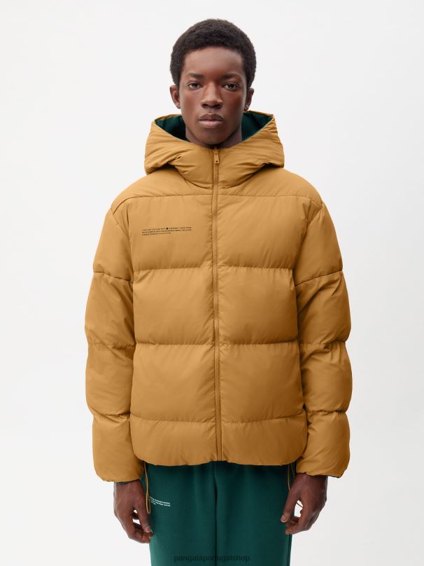 jaqueta reversível flwrdwn mulheres Pangaia JJJ8D461 folhagem verde/marrom cobre roupas