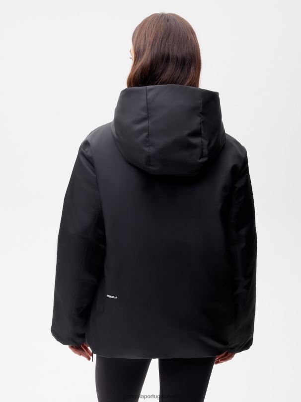 jaqueta reversível flwrdwn mulheres Pangaia JJJ8D462 preto roupas