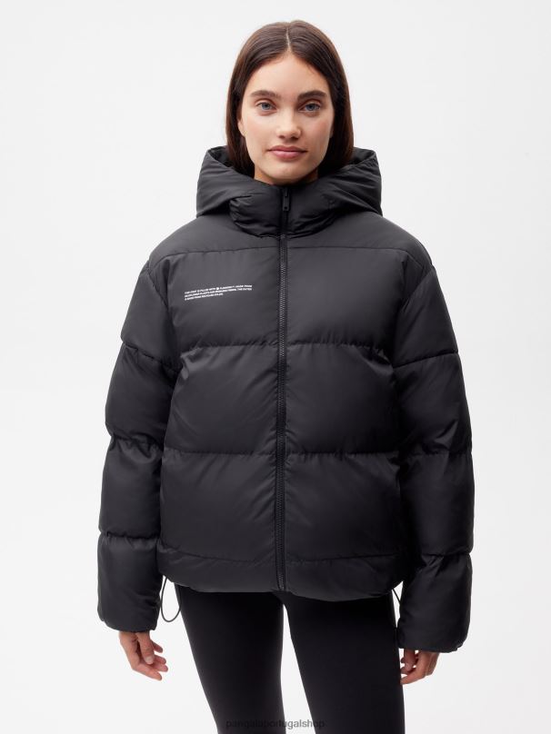 jaqueta reversível flwrdwn mulheres Pangaia JJJ8D462 preto roupas