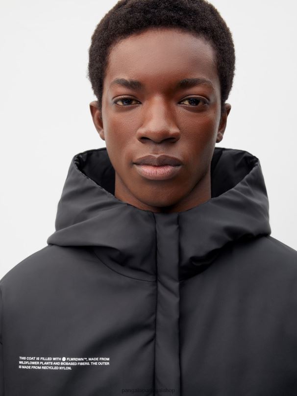 jaqueta reversível flwrdwn mulheres Pangaia JJJ8D462 preto roupas