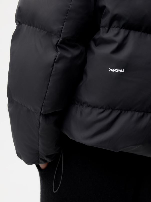 jaqueta reversível flwrdwn mulheres Pangaia JJJ8D462 preto roupas