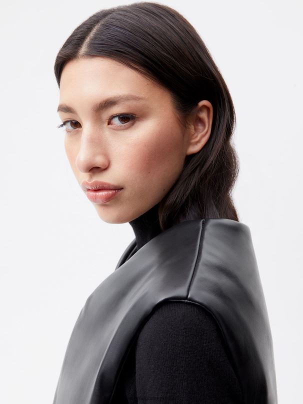 o colete de ar mulheres Pangaia JJJ8D442 preto roupas