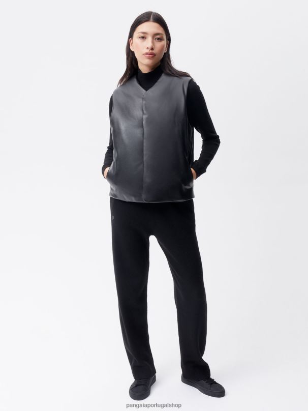 o colete de ar mulheres Pangaia JJJ8D442 preto roupas