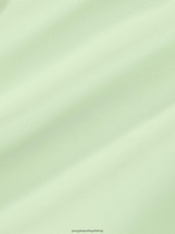 trench coat de algodão orgânico mulheres Pangaia JJJ8D488 pistache roupas