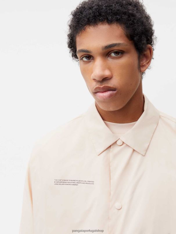 trench coat de náilon reciclado mulheres Pangaia JJJ8D477 areia roupas