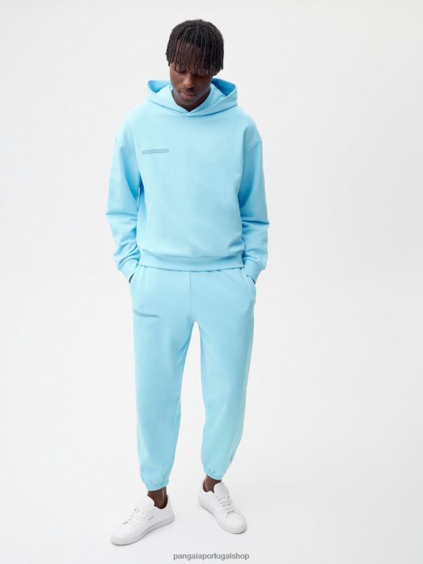 moletom com assinatura mulheres Pangaia JJJ8D47 azul celeste roupas