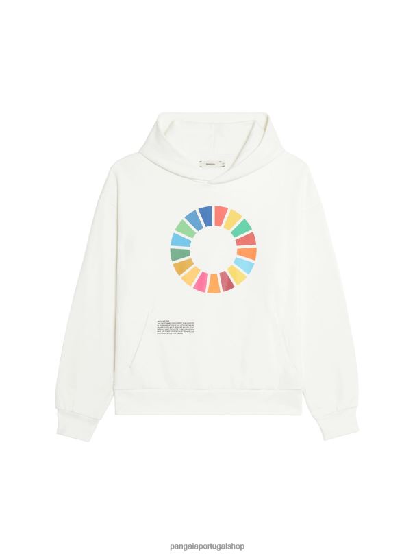 moletom com assinatura x sdgs mulheres Pangaia JJJ8D46 off white roupas