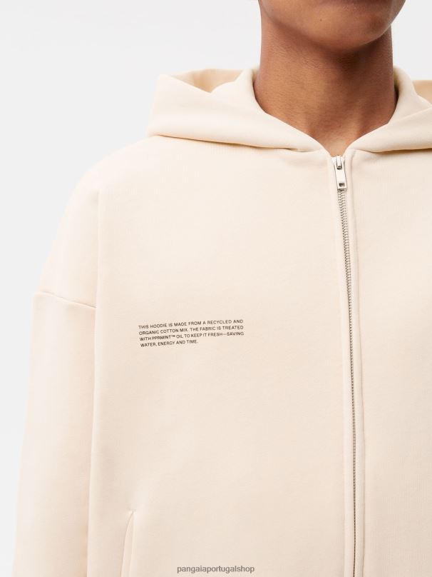 moletom com zíper de ajuste largo mulheres Pangaia JJJ8D48 areia roupas