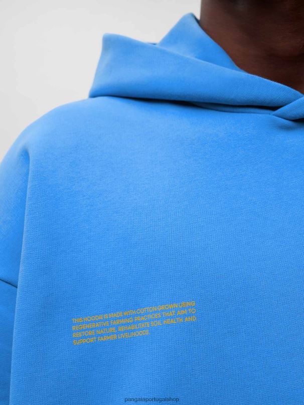 moletom de algodão em conversão mulheres Pangaia JJJ8D23 água azul roupas