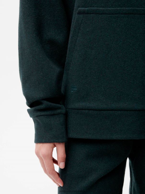 moletom de jérsei de lã reciclada mulheres Pangaia JJJ8D71 folhagem verde roupas