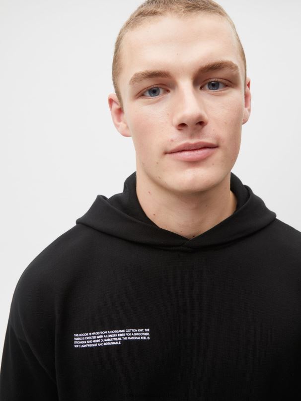 moletom de malha de algodão orgânico mulheres Pangaia JJJ8D53 preto roupas