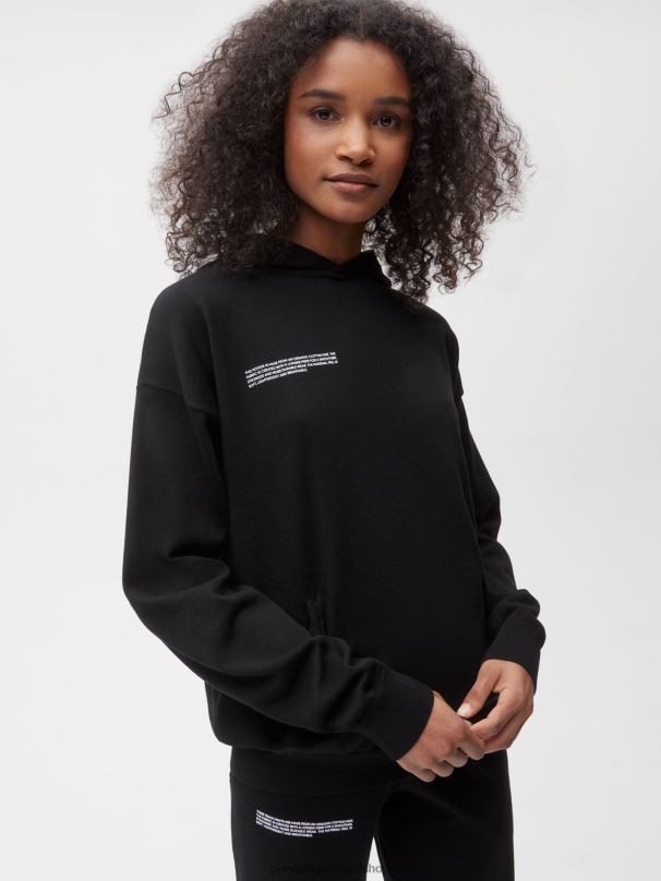 moletom de malha de algodão orgânico mulheres Pangaia JJJ8D53 preto roupas