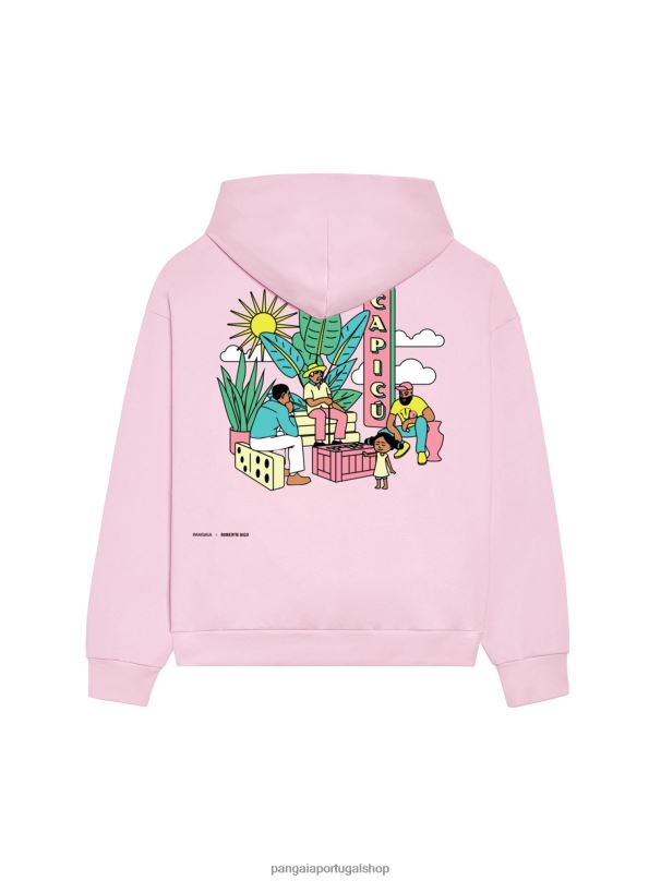 moletom x roberto lugo 365 mulheres Pangaia JJJ8D31 funghi rosa roupas
