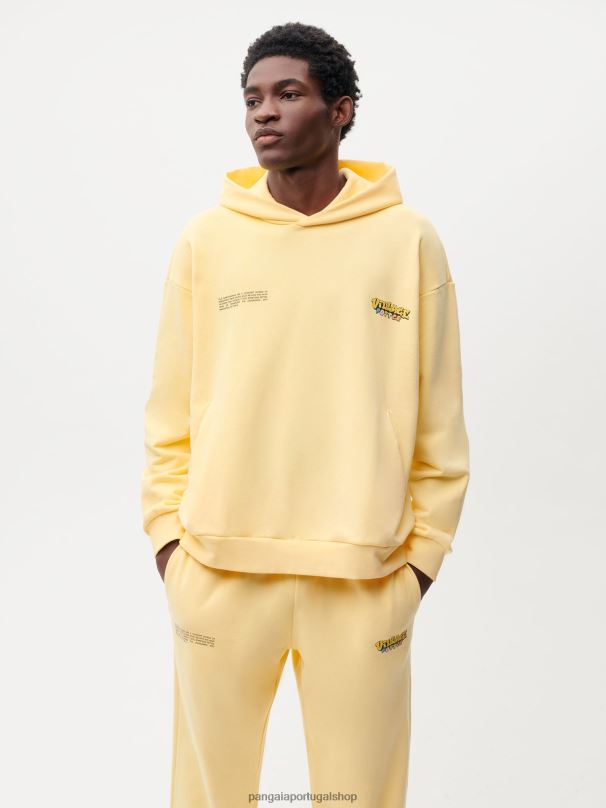 moletom x roberto lugo 365 mulheres Pangaia JJJ8D58 botão de ouro amarelo roupas