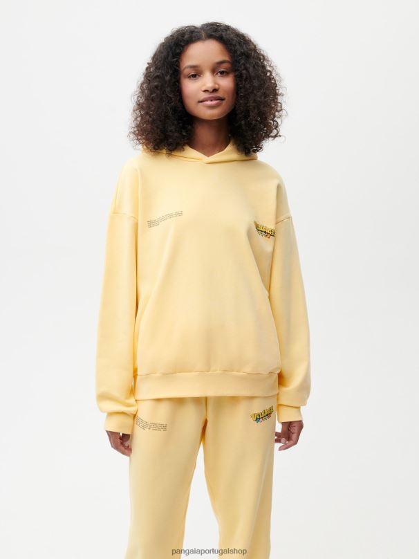 moletom x roberto lugo 365 mulheres Pangaia JJJ8D64 botão de ouro amarelo roupas