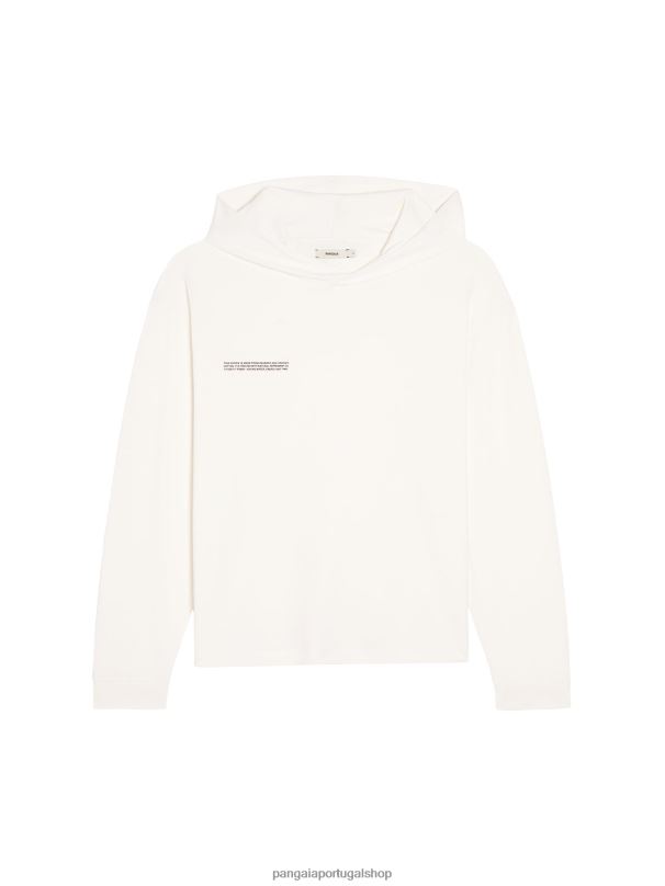 top loungewear de algodão orgânico com fibra C mulheres Pangaia JJJ8D509 off white roupas