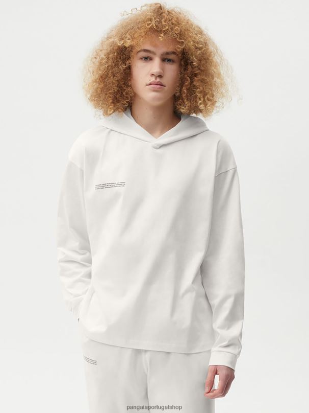 top loungewear de algodão orgânico com fibra C mulheres Pangaia JJJ8D509 off white roupas