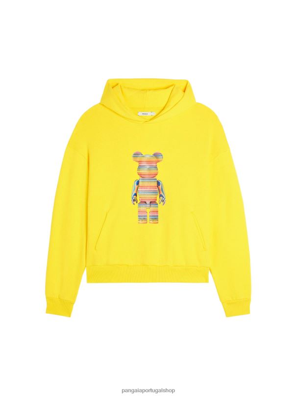 x haroshi be@rbrick moletom de algodão reciclado mulheres Pangaia JJJ8D33 amarelo açafrão roupas