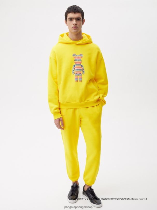 x haroshi be@rbrick moletom de algodão reciclado mulheres Pangaia JJJ8D33 amarelo açafrão roupas