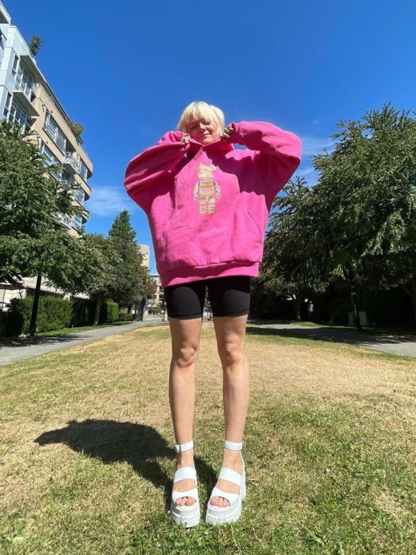 x haroshi be@rbrick moletom de algodão reciclado mulheres Pangaia JJJ8D72 flamingo rosa roupas