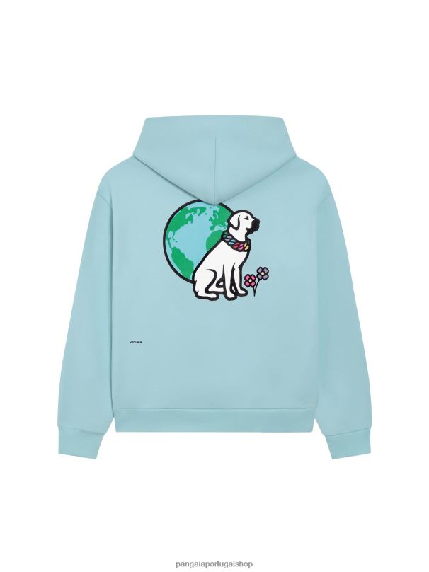 x victor moletom com assinatura victor mulheres Pangaia JJJ8D57 azul celeste roupas
