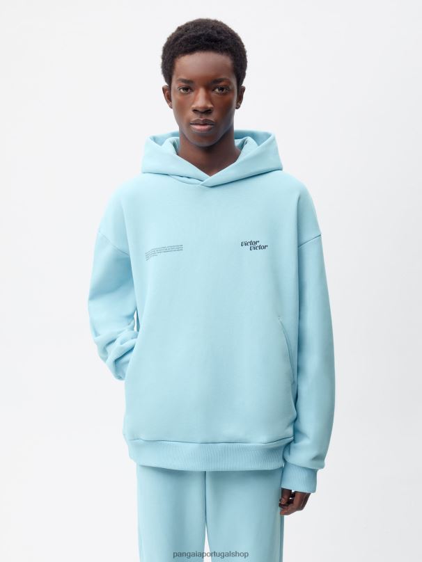 x victor moletom com assinatura victor mulheres Pangaia JJJ8D57 azul celeste roupas
