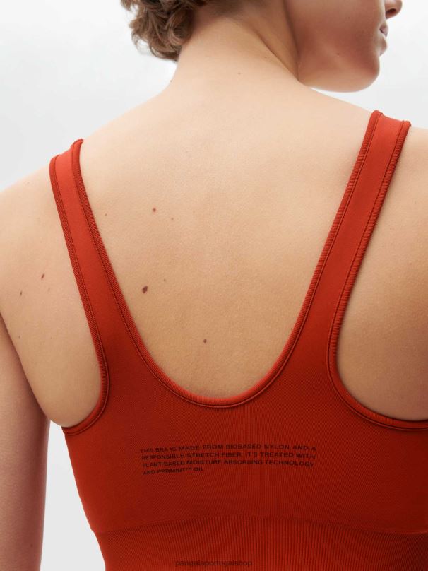 movimento x sutiã esportivo mulheres Pangaia JJJ8D422 jaspe vermelho roupas