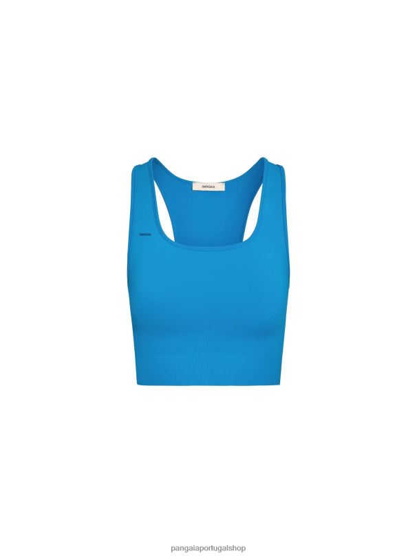 sutiã esportivo de movimento mulheres Pangaia JJJ8D424 azul cerúleo roupas