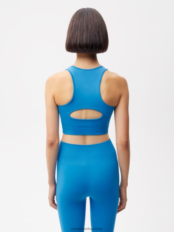 sutiã esportivo de movimento mulheres Pangaia JJJ8D424 azul cerúleo roupas
