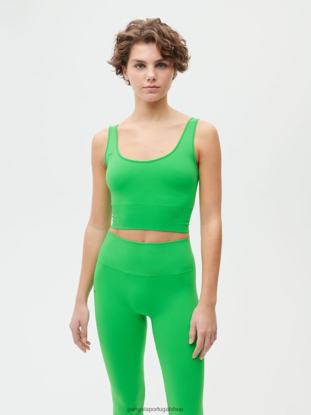 top de movimento x tanque mulheres Pangaia JJJ8D420 Jade verde roupas