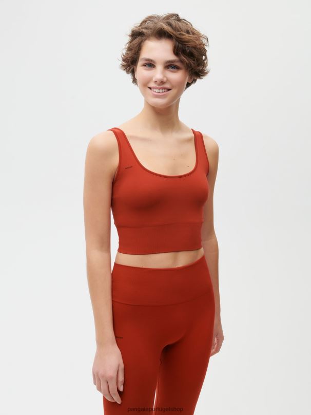 top de movimento x tanque mulheres Pangaia JJJ8D423 jaspe vermelho roupas