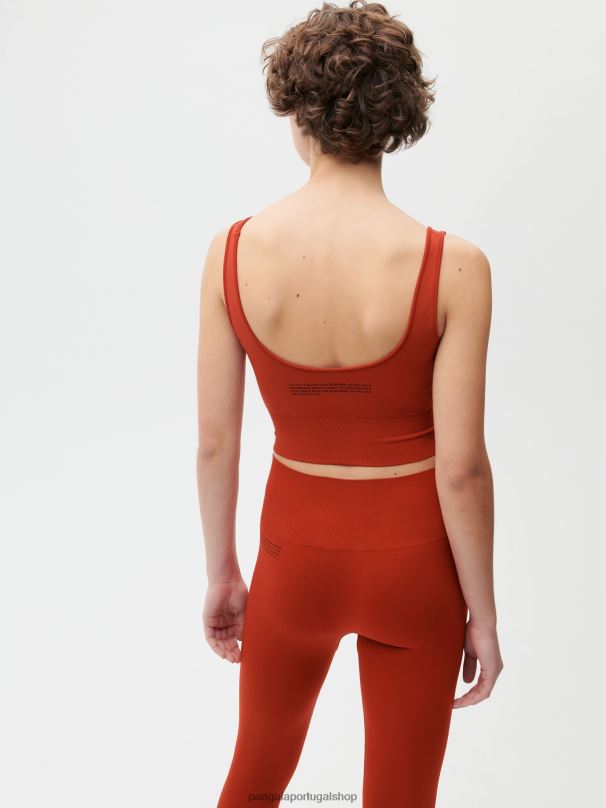 top de movimento x tanque mulheres Pangaia JJJ8D423 jaspe vermelho roupas