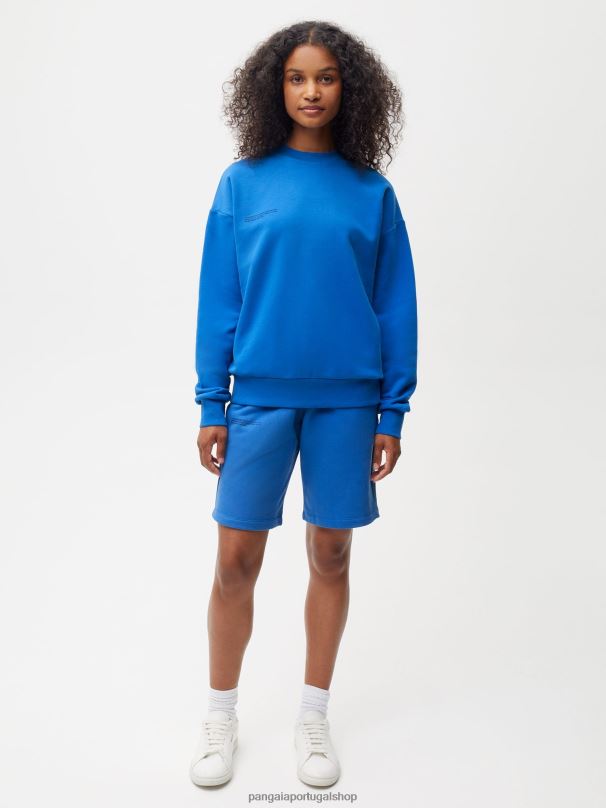 365 shorts longos mulheres Pangaia JJJ8D224 azul cobalto roupas