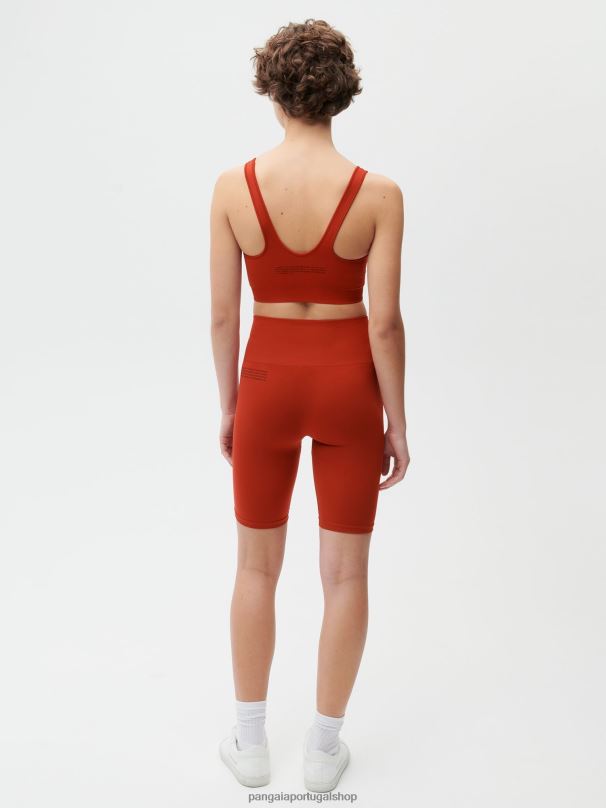 movimento x shorts mulheres Pangaia JJJ8D286 jaspe vermelho roupas