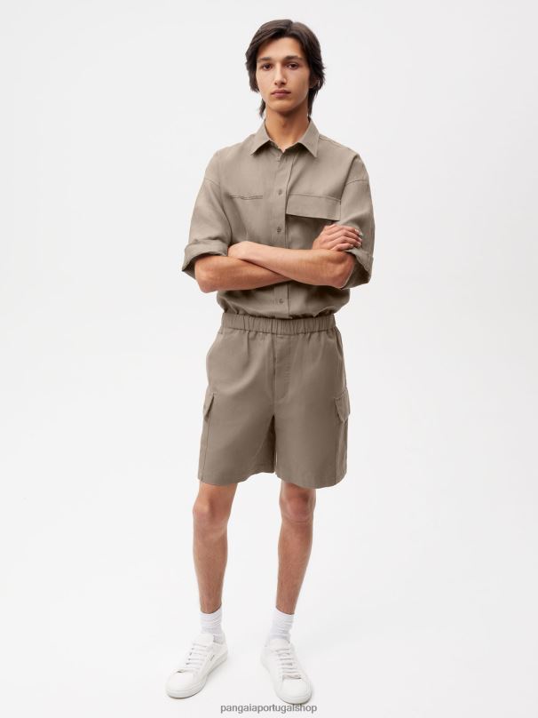 shorts cargo de mistura de algodão orgânico mulheres Pangaia JJJ8D233 cogumelo roupas