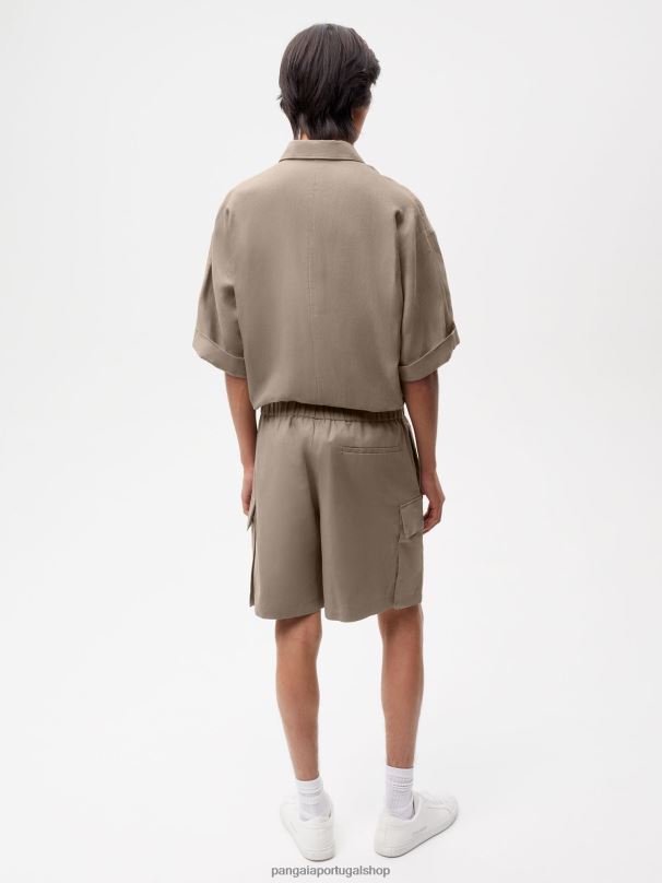 shorts cargo de mistura de algodão orgânico mulheres Pangaia JJJ8D233 cogumelo roupas