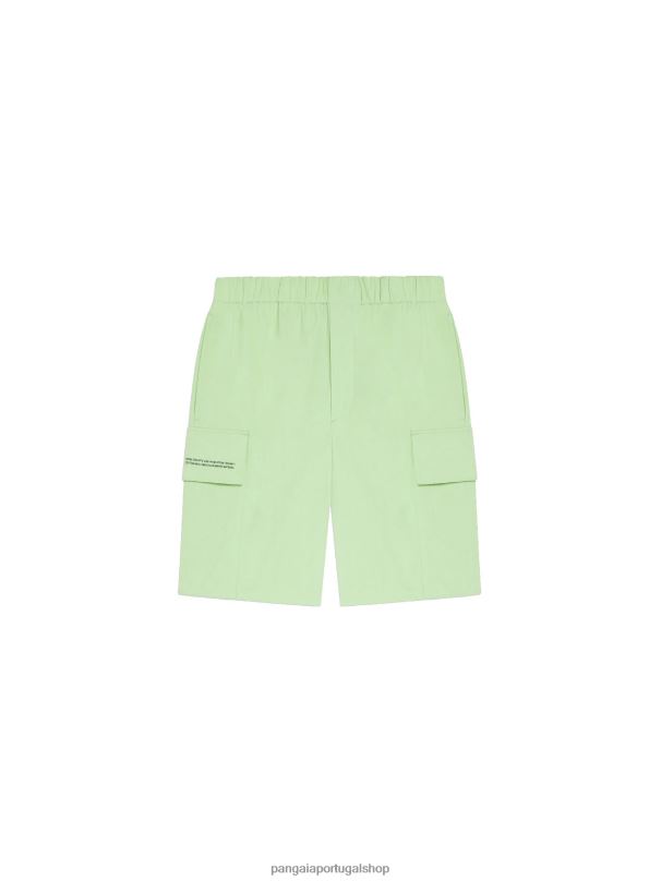 shorts cargo de mistura de algodão orgânico mulheres Pangaia JJJ8D268 pistache roupas