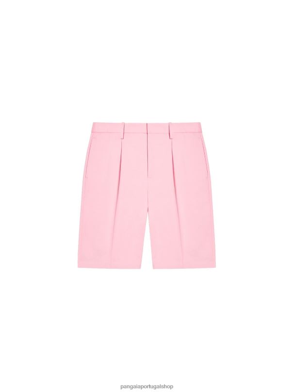 shorts de alfaiataria de algodão orgânico mulheres Pangaia JJJ8D234 sakura rosa roupas