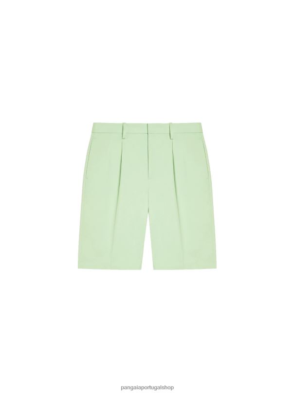 shorts de alfaiataria de algodão orgânico mulheres Pangaia JJJ8D265 pistache roupas