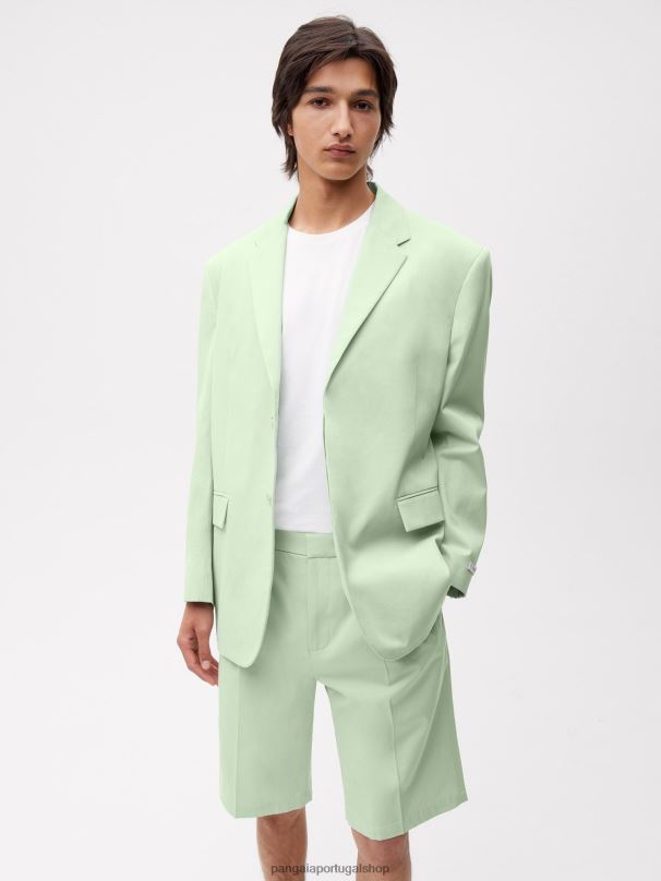 shorts de alfaiataria de algodão orgânico mulheres Pangaia JJJ8D265 pistache roupas