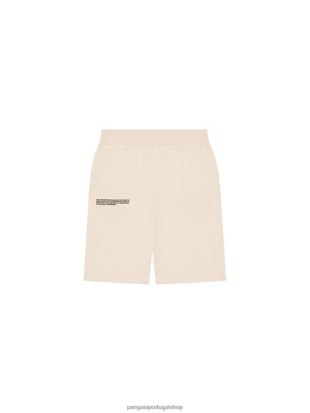 shorts de malha de algodão orgânico mulheres Pangaia JJJ8D269 areia roupas