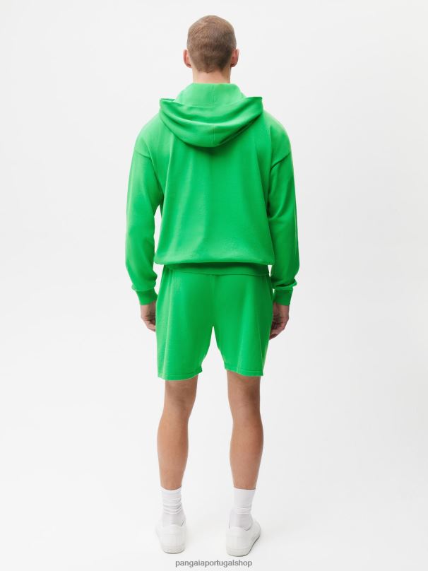 shorts de malha de algodão orgânico mulheres Pangaia JJJ8D272 Jade verde roupas