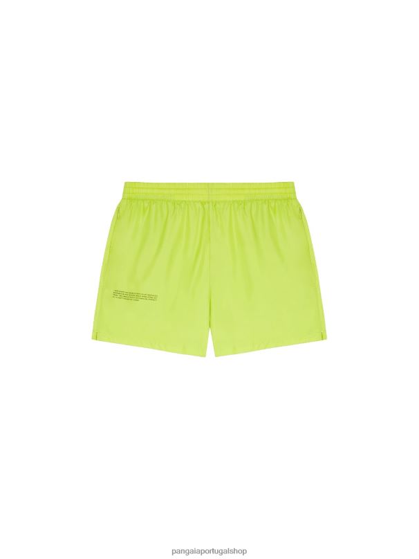 shorts de náilon de degradação aprimorada mulheres Pangaia JJJ8D271 verde limão roupas